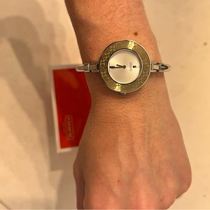 Coach wrist watch with changeable face